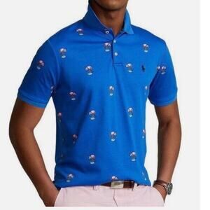Polo Ralph Lauren Classic Fit Soft Cotton Flamingo Embroidered Print Polo 3XLT